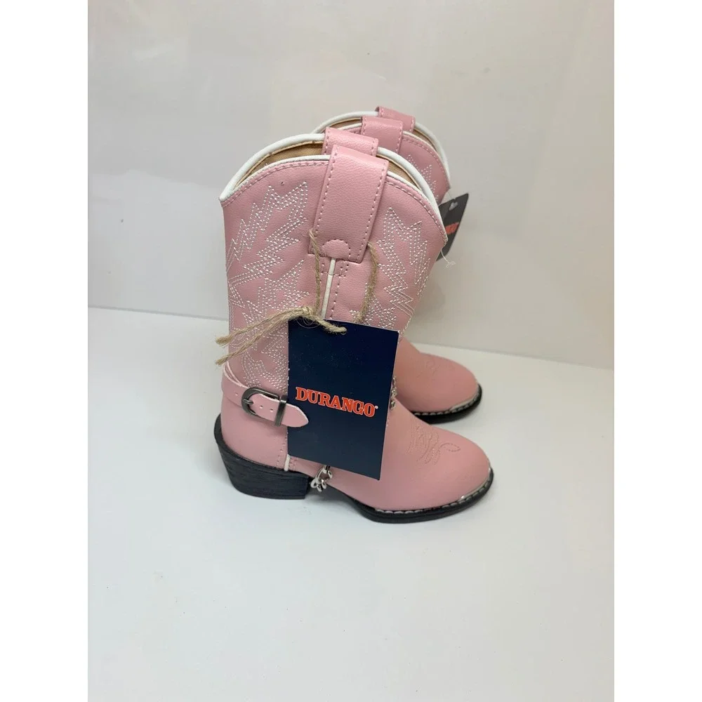 Durango Kids Girls Toddler 10 Pink Rhinestone Western Cowboy Boots New